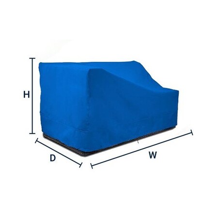 Eevelle Meridian Right Arm Sectional Loveseat Cover, Royal Blue, 34 in L x 58 in W x 30 in H MDSRAL-RYL